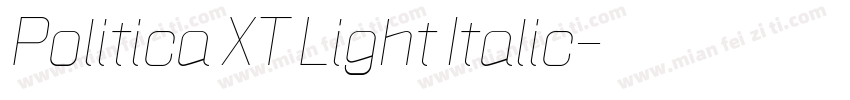 Politica XT Light Italic字体转换
